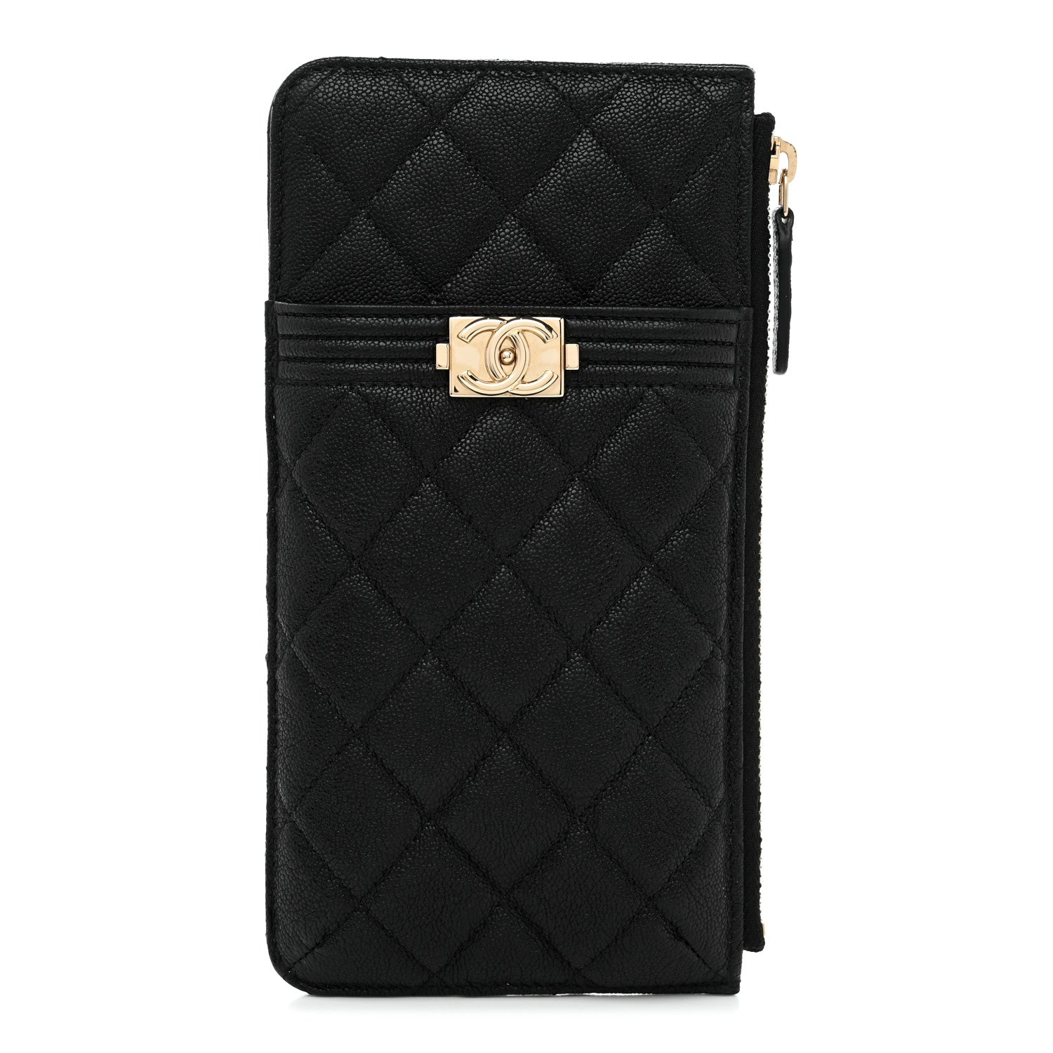 Chanel Caviar Quilted Boy iPhone Pouch Black 1 of 7