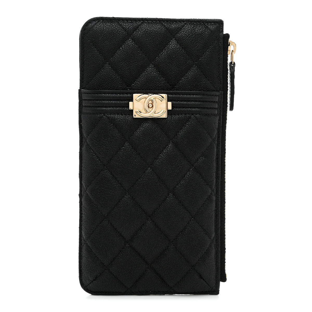 Chanel Caviar Quilted Boy iPhone Pouch Black 1 of 7