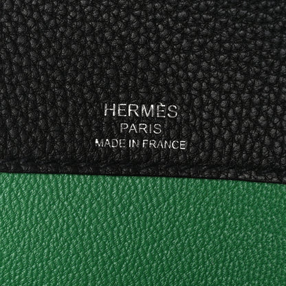 Hermes Togo Verso Kelly Depeches 25 Pouch Black Bamboo 7 of 12
