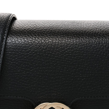 Gucci Dollar Calfskin Interlocking G Crossbody Bag Black 8 of 11