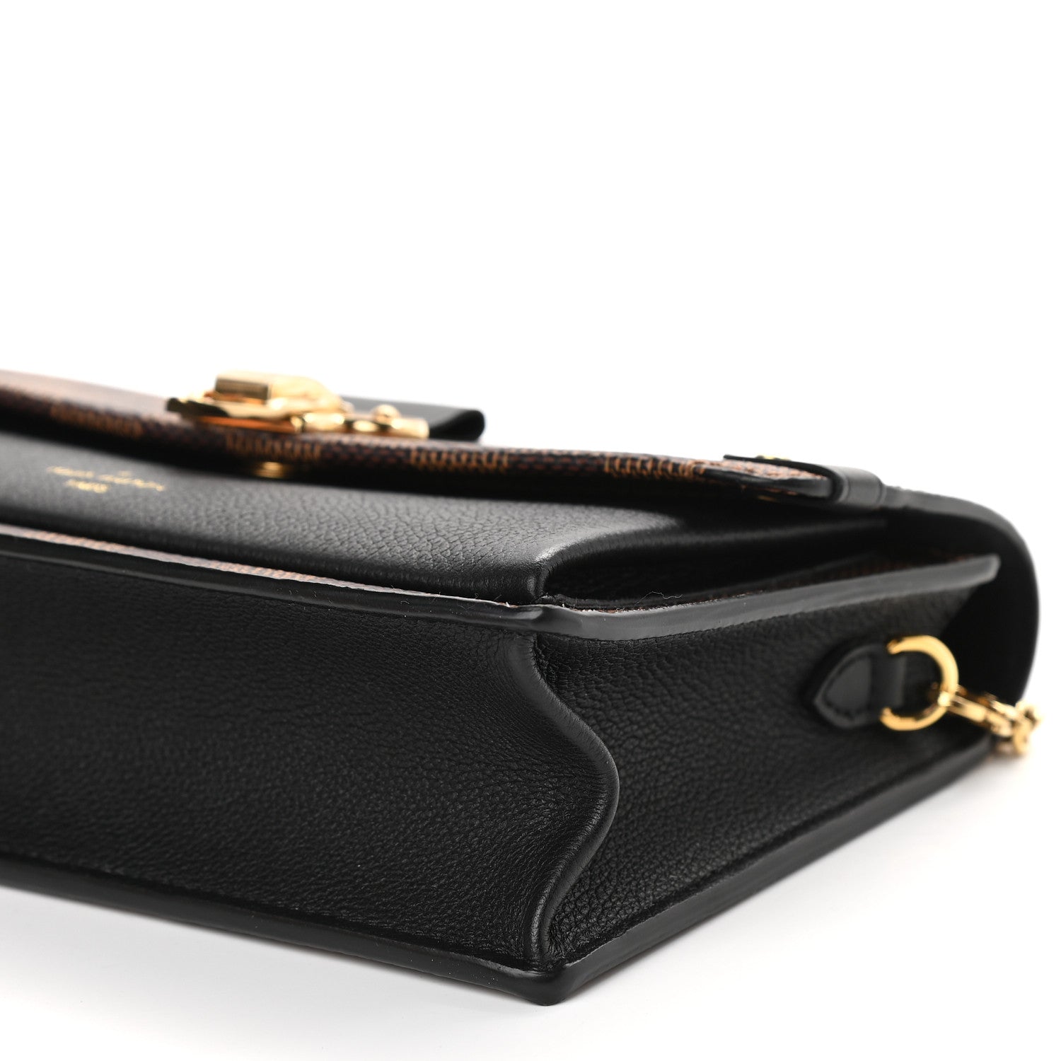 Louis Vuitton Damier Ebene Vavin Chain Wallet Black 8 of 8