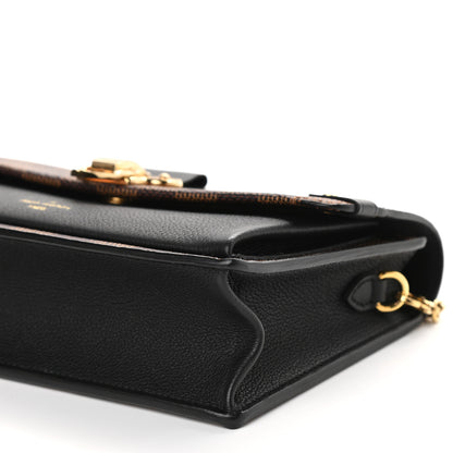 Louis Vuitton Damier Ebene Vavin Chain Wallet Black 8 of 8