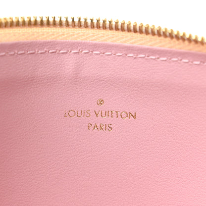 Louis Vuitton Damier Azur Felicie Chain Wallet Zippered Insert Rose Ballerine 6 of 6