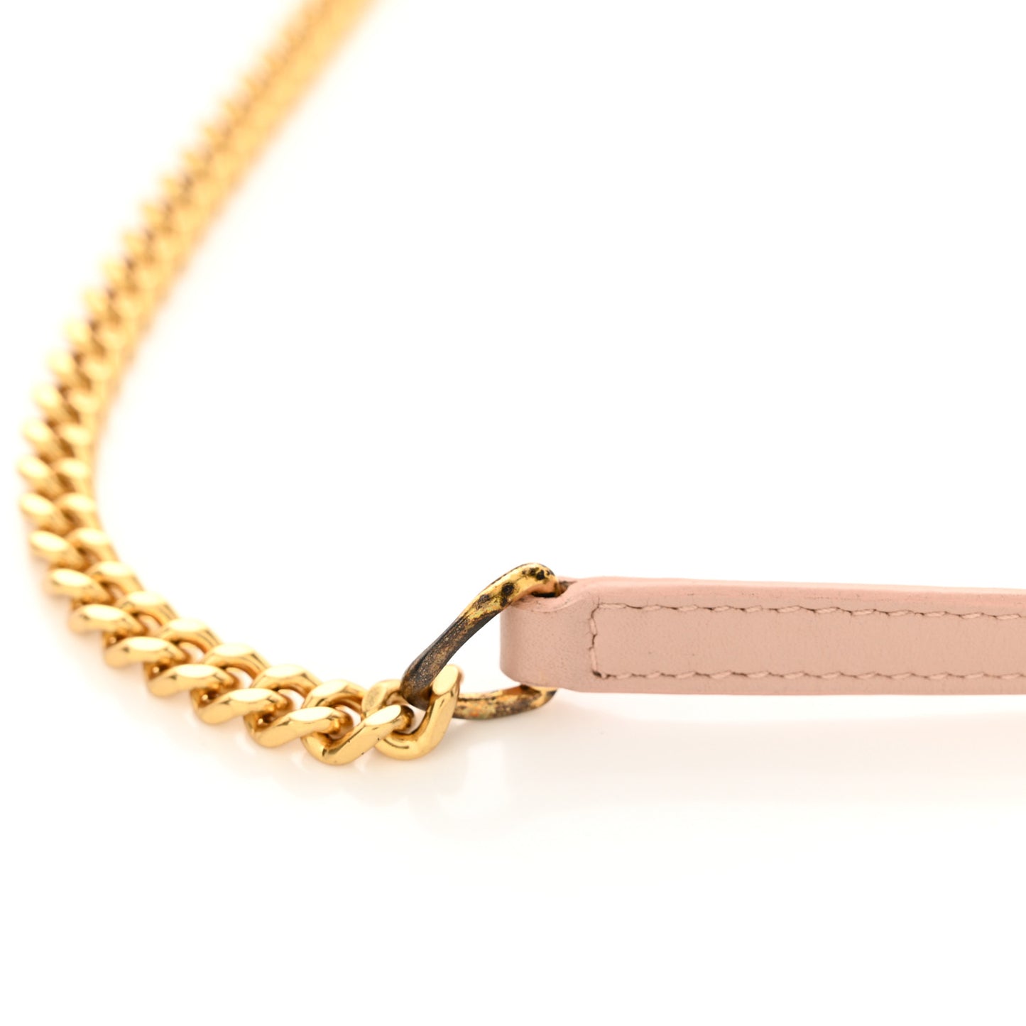 Smooth Calfskin Classic Monogram Kate Tassel Chain Wallet Pale Pink