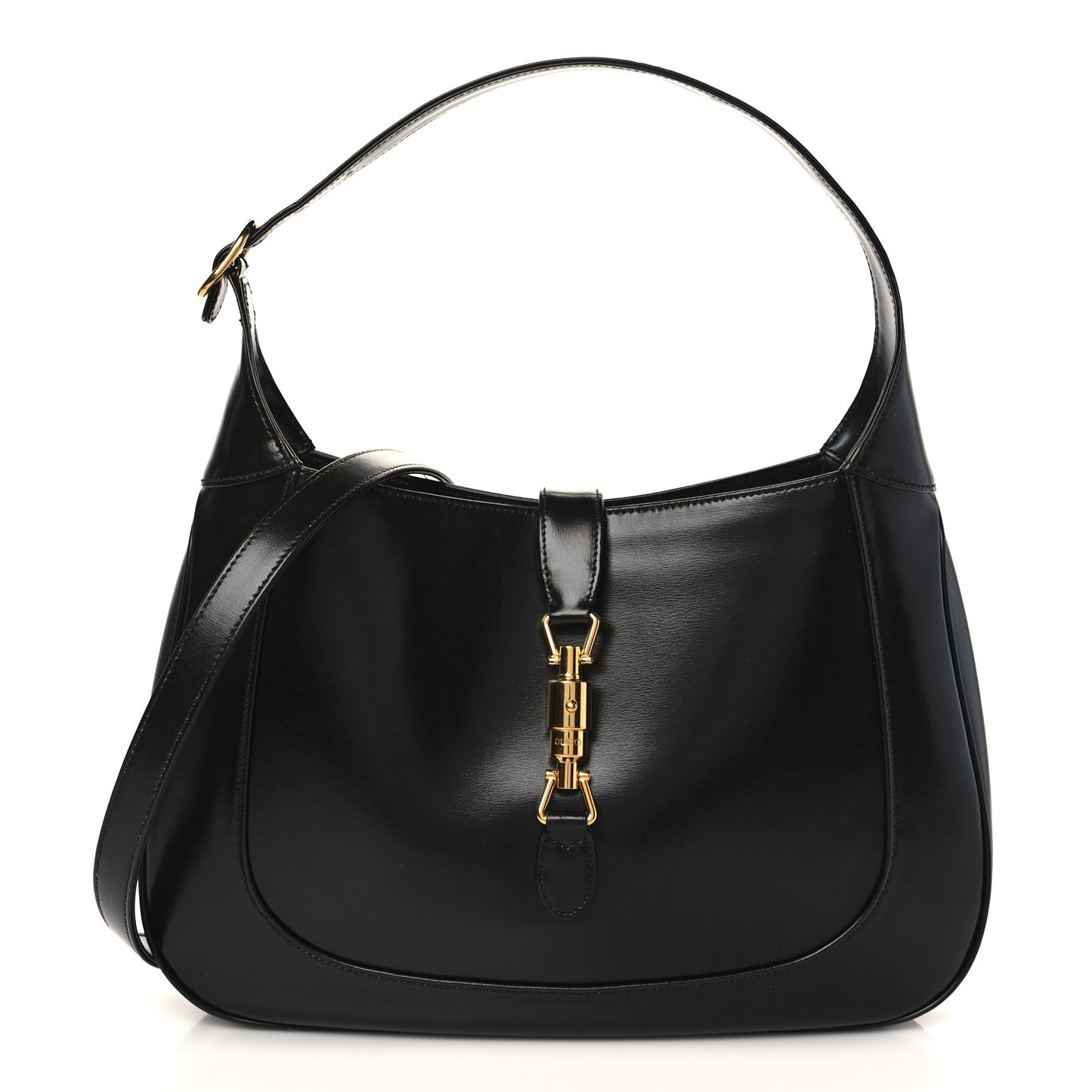 Boarded Dyana Lux Calfskin Medium Jackie 1961 Hobo Black