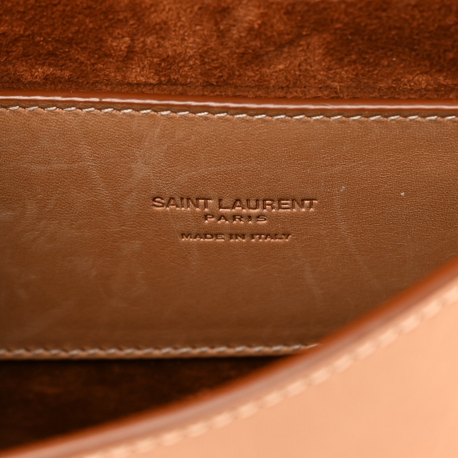 Saint Laurent Smooth Vintage Calfskin Small Kaia Satchel Brown Gold 6 of 14
