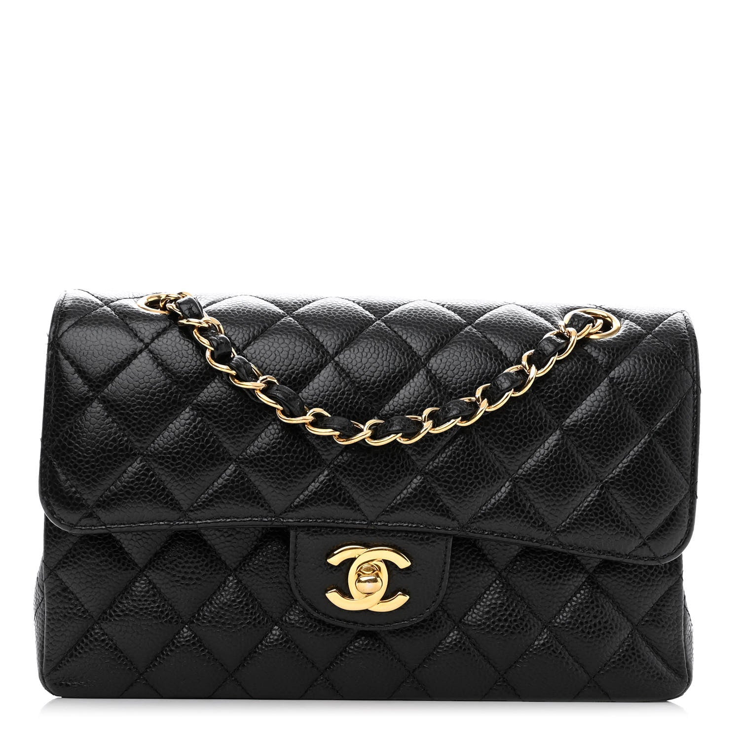 Chanel Caviar Quilted Small Double Flap Black 1 of 10