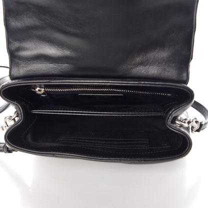 Saint Laurent Calfskin Y Quilted Monogram Toy Loulou Crossbody Bag Black 7 of 9