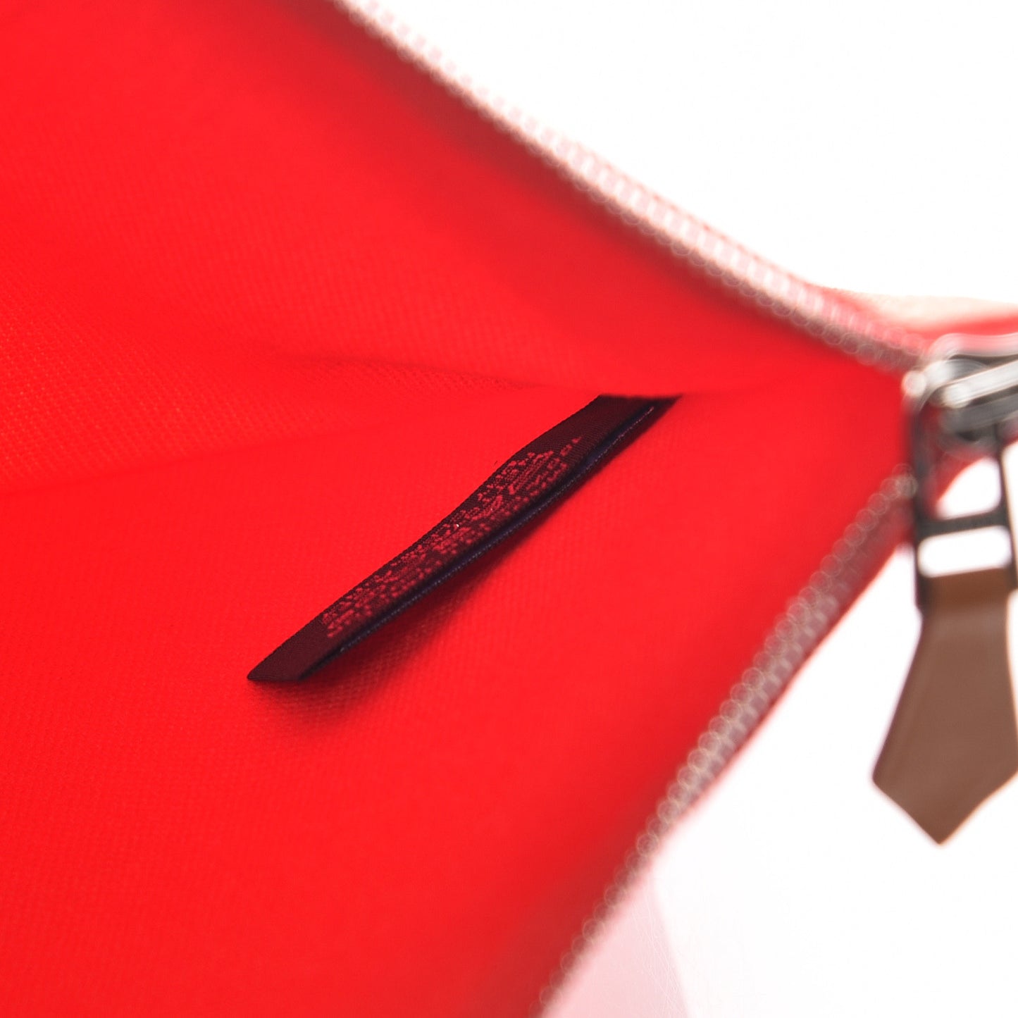 Toile Flat Yachting Pouch Rouge