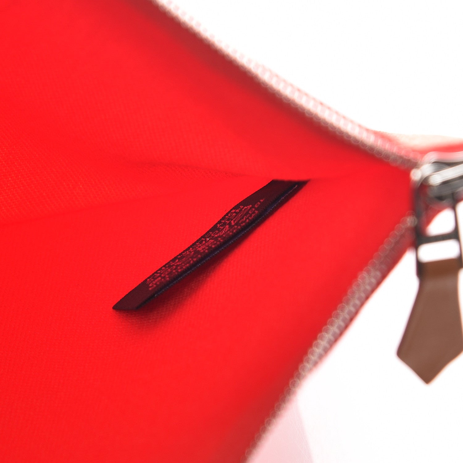 Hermes Toile Flat Yachting Pouch Rouge 7 of 8