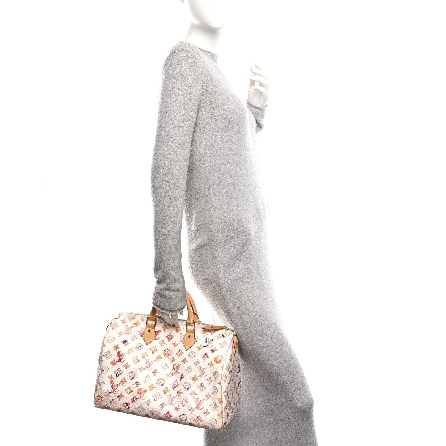 Louis Vuitton Watercolor Aquarelle Speedy 35 White 2 of 9