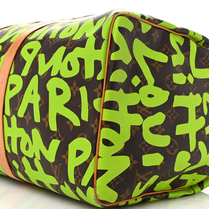 Louis Vuitton Monogram Graffiti Keepall 50 Green 9 of 15