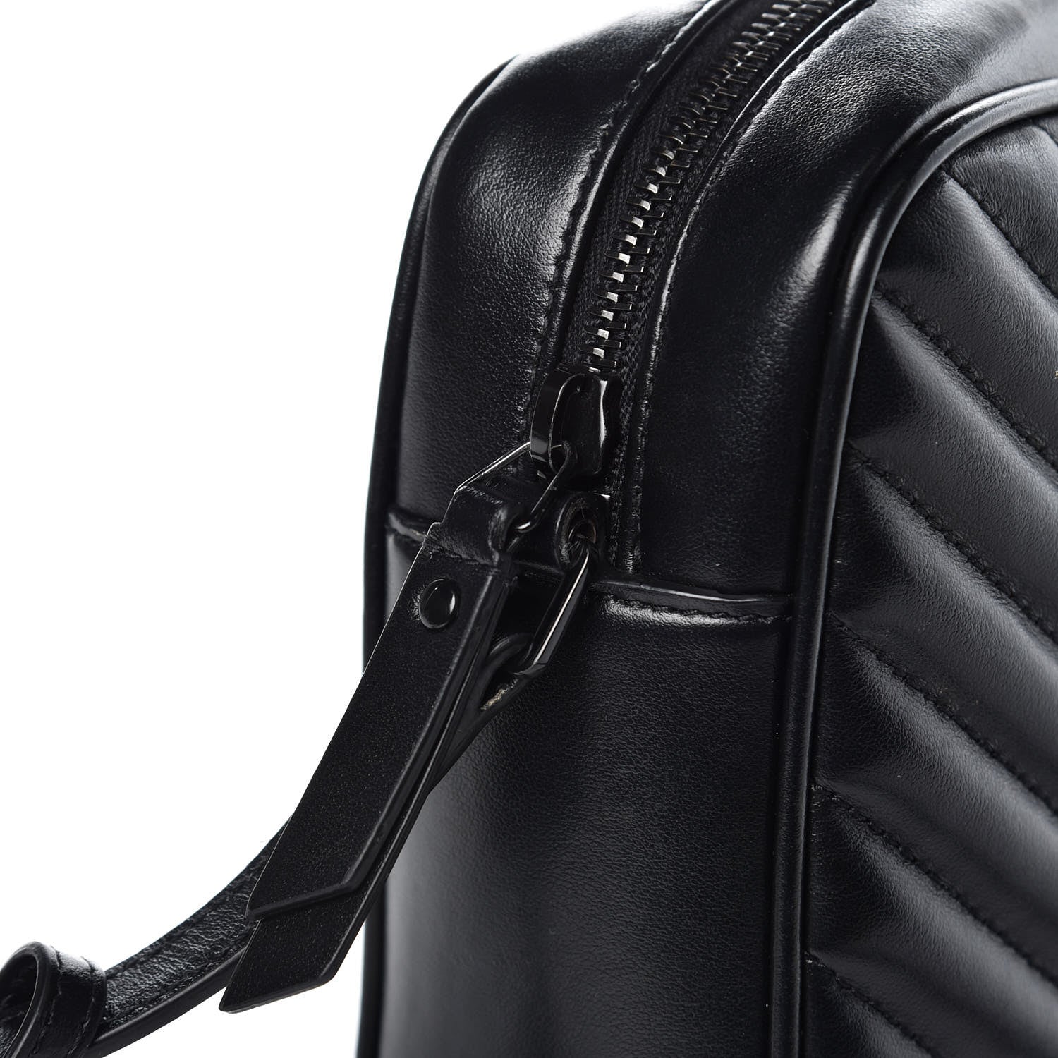 Saint Laurent Calfskin Matelasse Monogram Lou Camera Bag Black 8 of 10