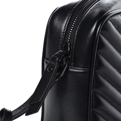 Saint Laurent Calfskin Matelasse Monogram Lou Camera Bag Black 8 of 10