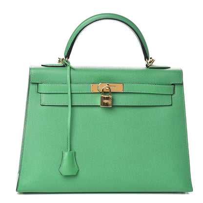 Hermes Epsom Kelly Sellier 32 Bamboo 1 of 34