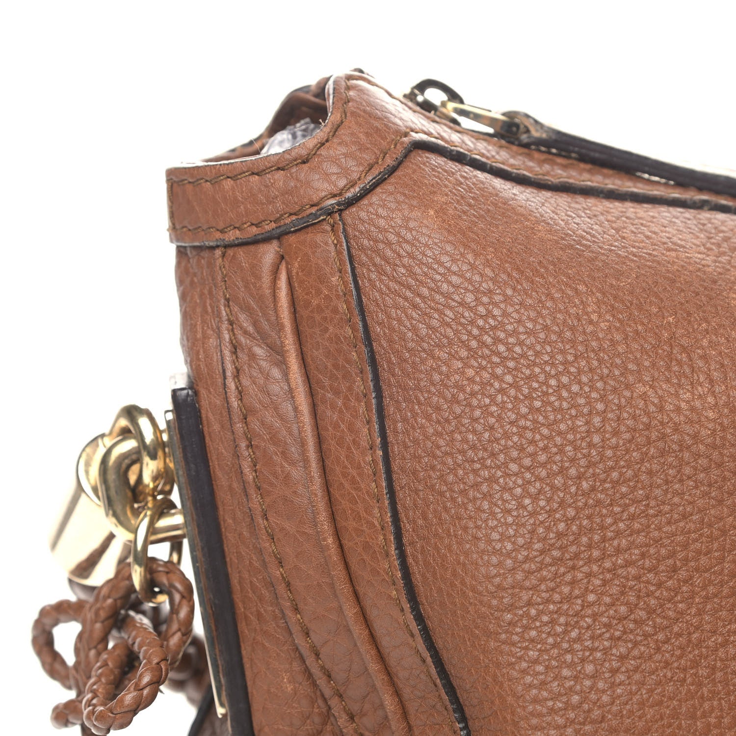 Gucci Pebbled Calfskin Large Bella Hobo Cuir 14 of 21