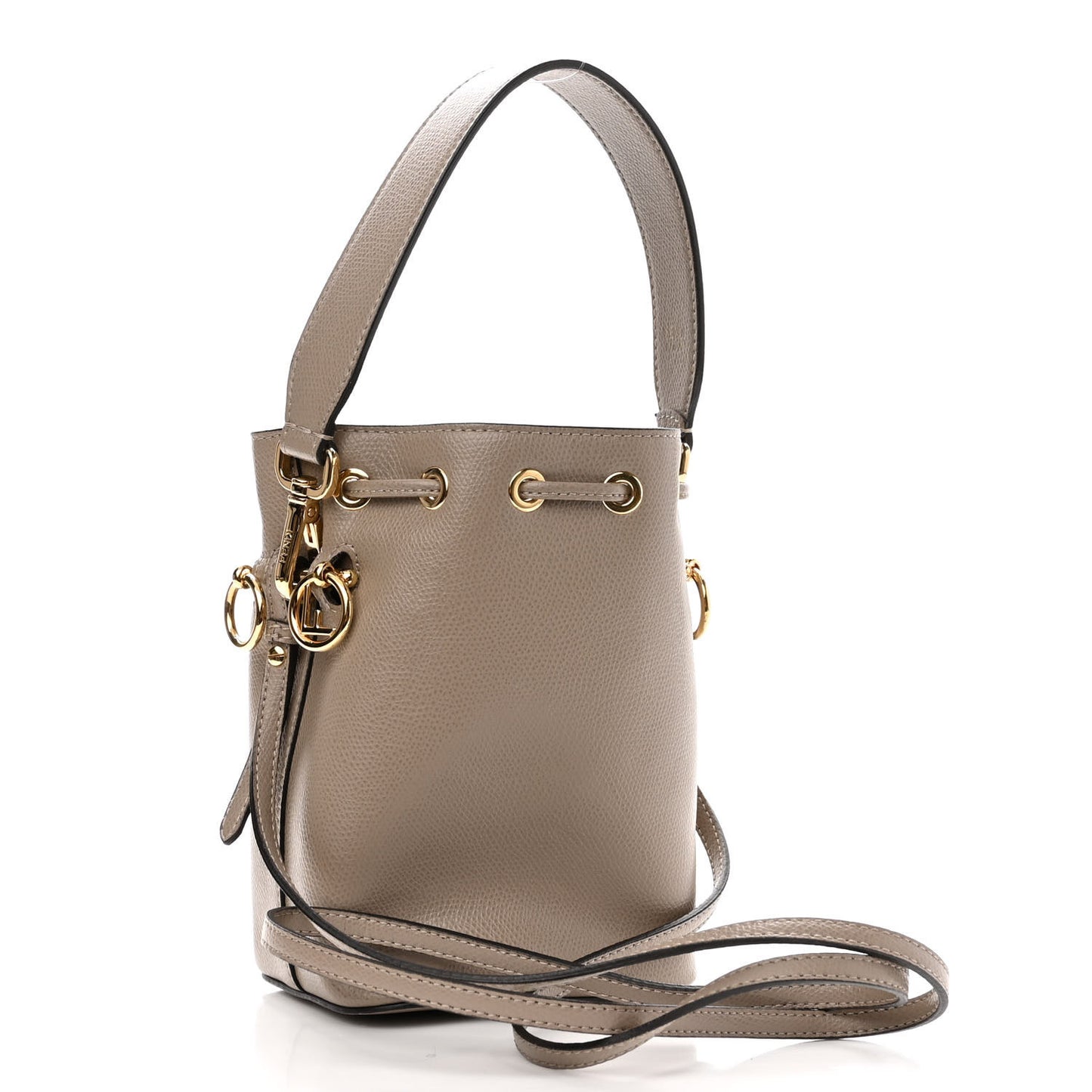 Vitello Cruise F is Fendi Mini Mon Tresor Bucket Bag Tortora