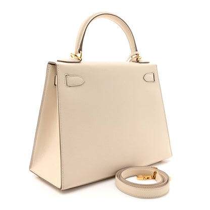 Hermes Epsom Kelly Sellier 28 Craie 3 of 13