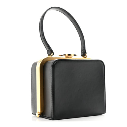 Celine Shiny Calfskin Lana Triomphe Minaudiere Black 5 of 19