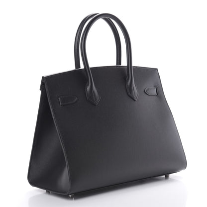 Hermes Madame Calfskin Birkin Sellier 30 Black 3 of 12