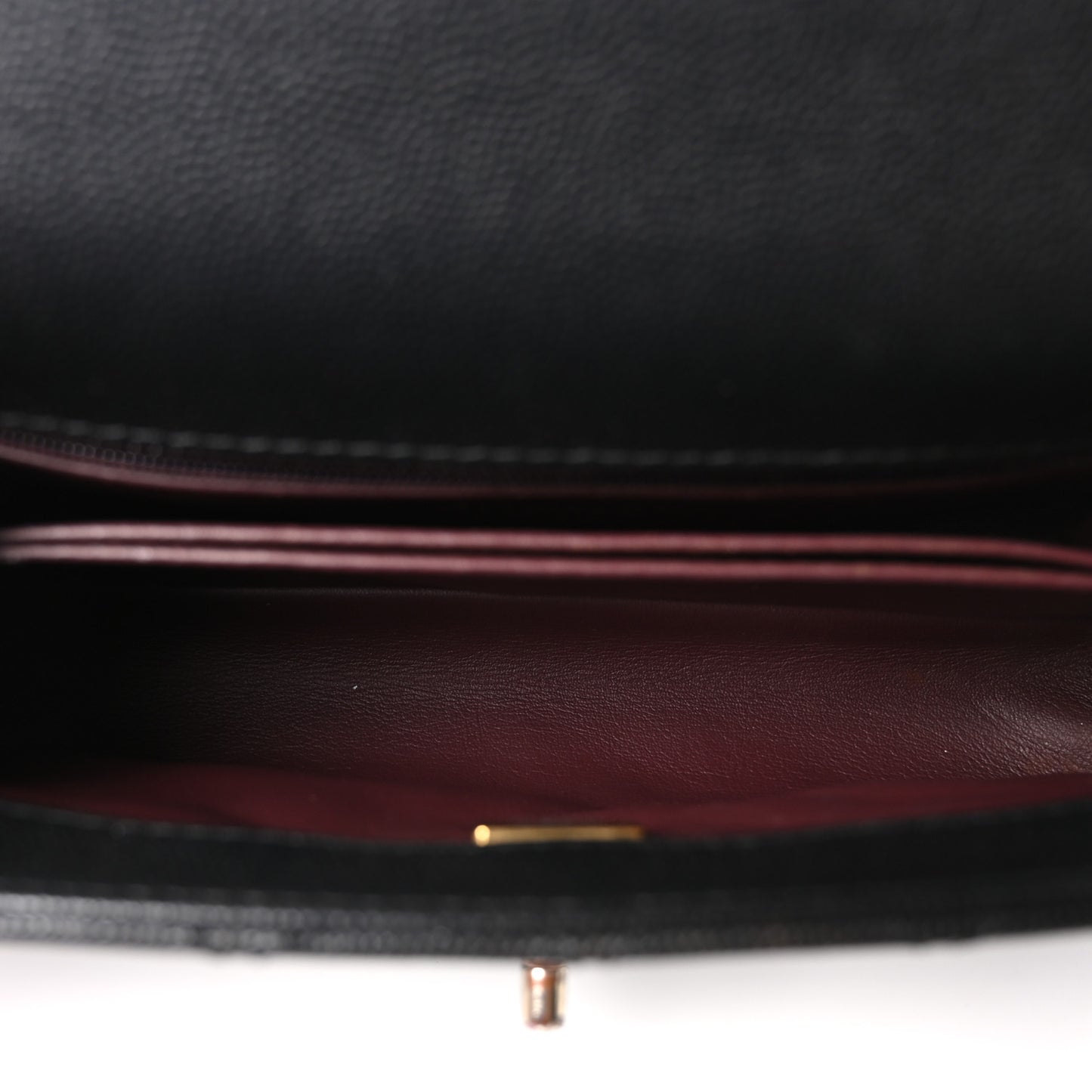 Caviar Lizard Embossed Quilted Mini Coco Handle Flap Black