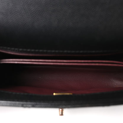 Chanel Caviar Lizard Embossed Quilted Mini Coco Handle Flap Black 9 of 21