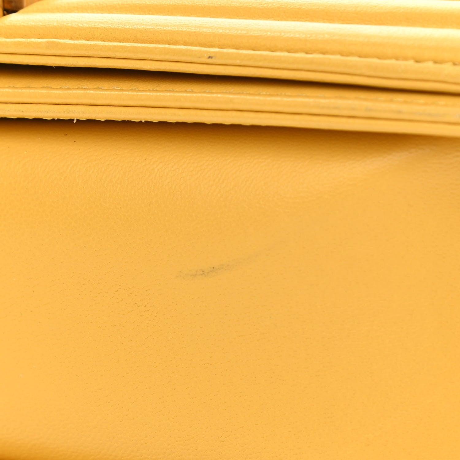 Chanel Calfskin Quilted Medium Boy Flap Yellow 11 of 13