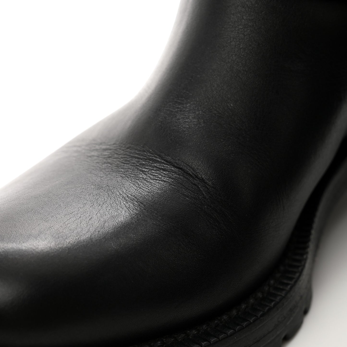 Calfskin Embossed Monogram Rebellion Half Boots 36.5 Black