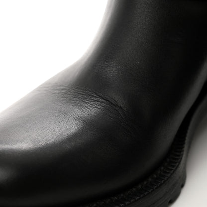 Louis Vuitton Calfskin Embossed Monogram Rebellion Half Boots 36.5 Black 10 of 11