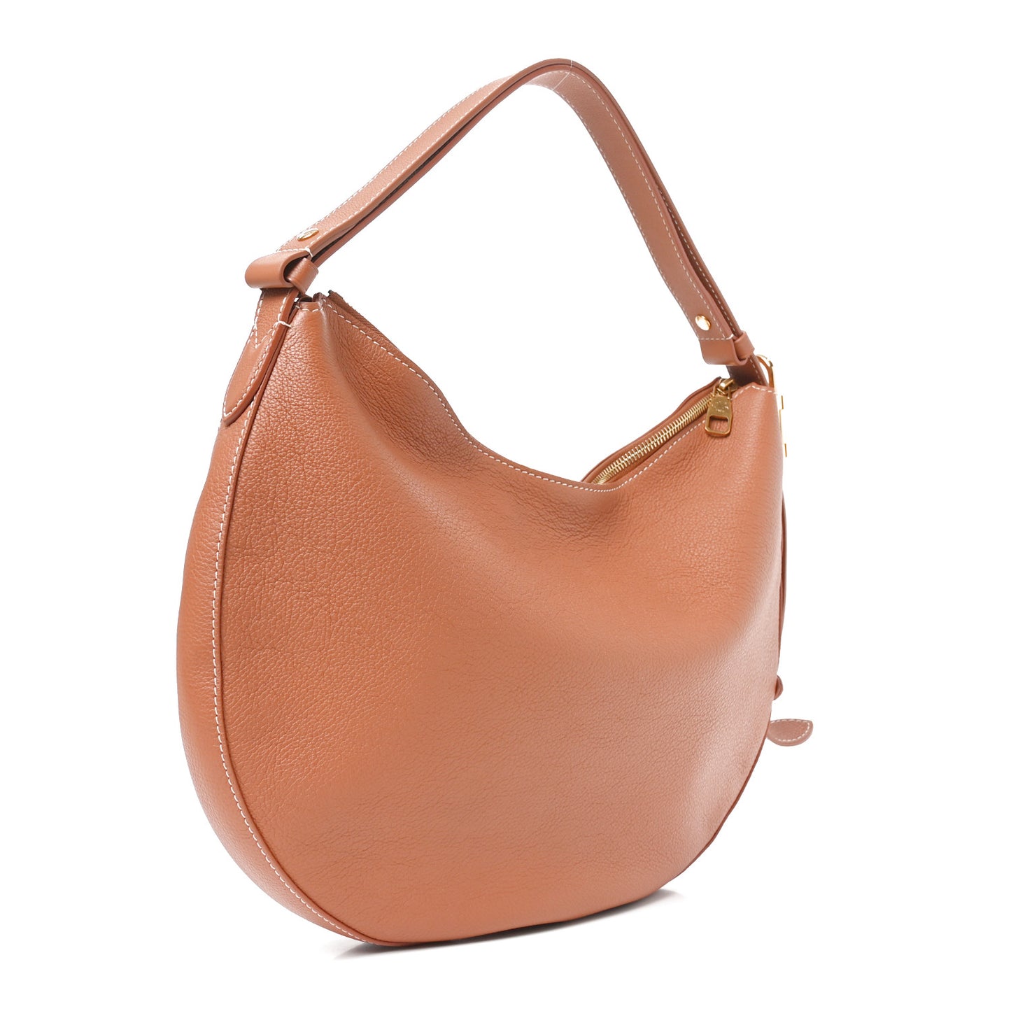Calfskin Low Key Cookie MM Cognac