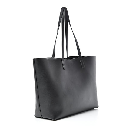 Saint Laurent Calfskin Large Shopping Tote Black 3 of 17