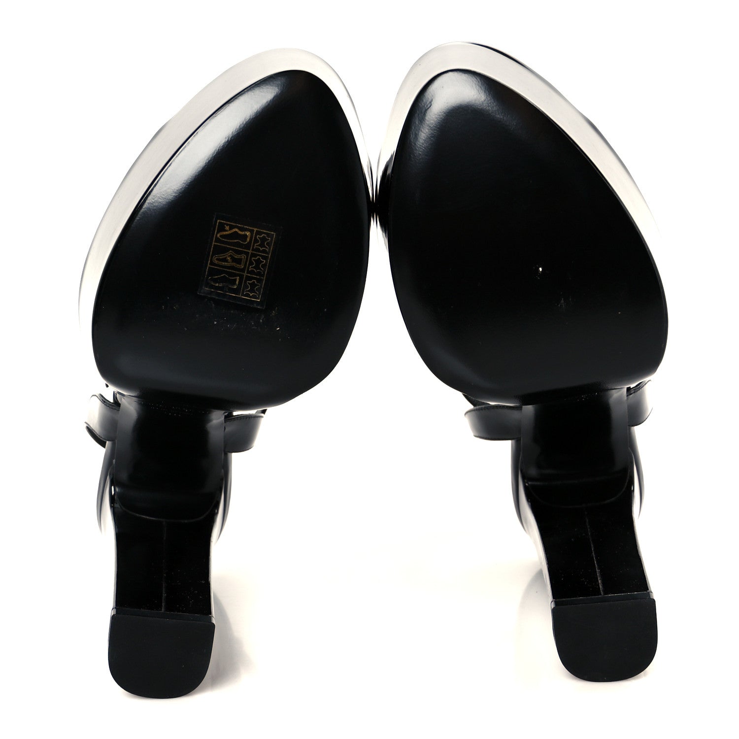 Saint Laurent Vernice Grupy Sexy 95 Tanouk Platform Sandals 38 Black 6 of 10