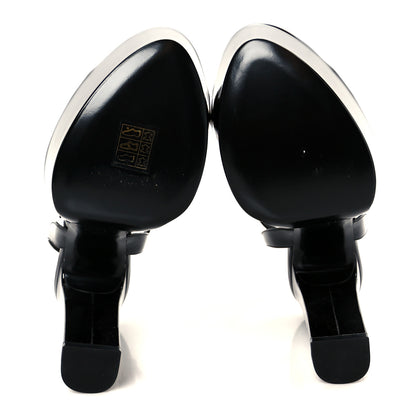 Saint Laurent Vernice Grupy Sexy 95 Tanouk Platform Sandals 38 Black 6 of 10