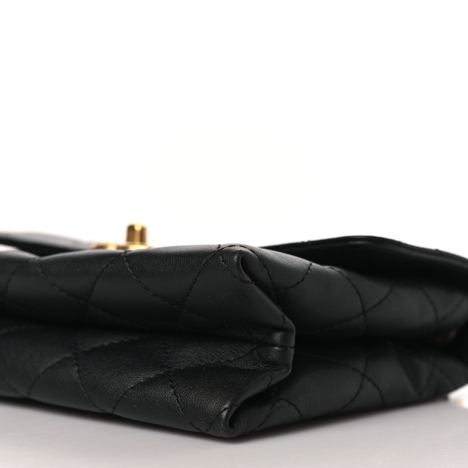 Chanel Lambskin Quilted Small Chain Flap Black 8 of 9