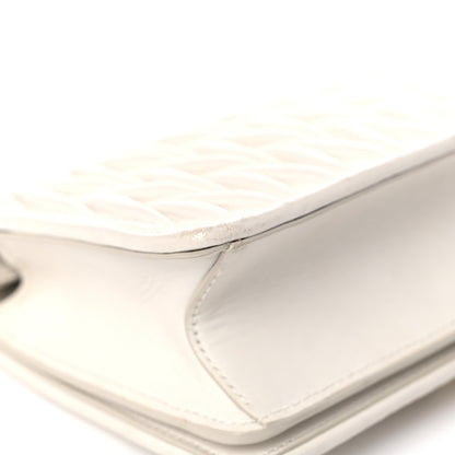 Miu Miu Nappa Matelasse Chain Crossbody White 10 of 11