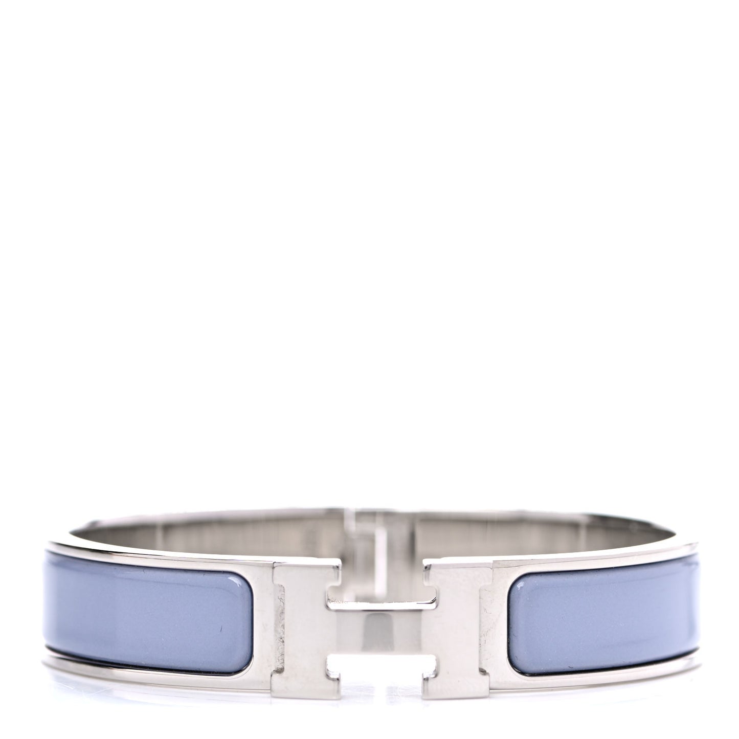 Enamel Narrow Clic Clac H Bracelet PM Bleu Lin