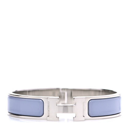 Hermes Enamel Narrow Clic Clac H Bracelet PM Bleu Lin 1 of 7