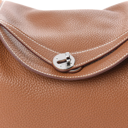 Hermes Taurillon Clemence Lindy 30 Gold 10 of 11