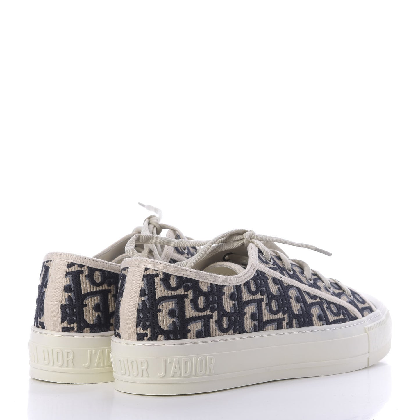 Canvas Oblique Walk'N'Dior Low Top Sneakers 39 Deep Blue
