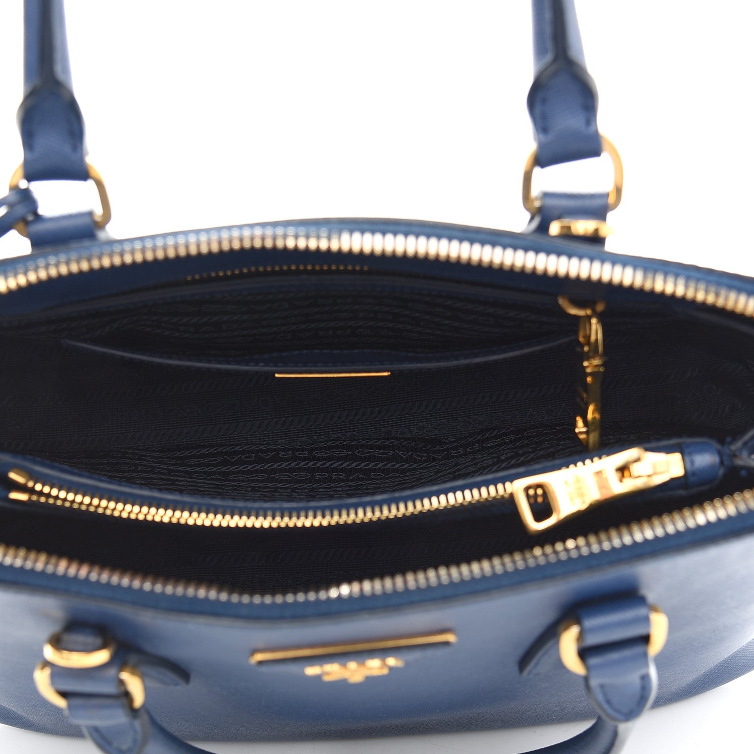 Prada Saffiano Lux Medium Promenade Tote Bluette 5 of 8