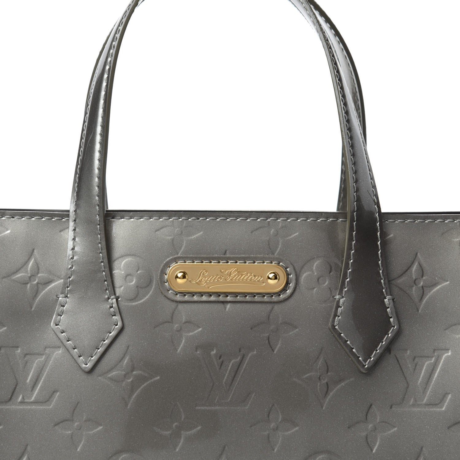 Louis Vuitton Vernis Wilshire PM Gris Art Deco 9 of 9