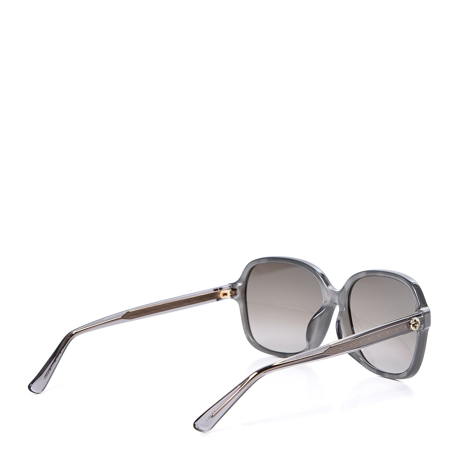 Gucci Acetate Square Frame Sunglasses GG 3834/F/S Grey Pearl 4 of 8