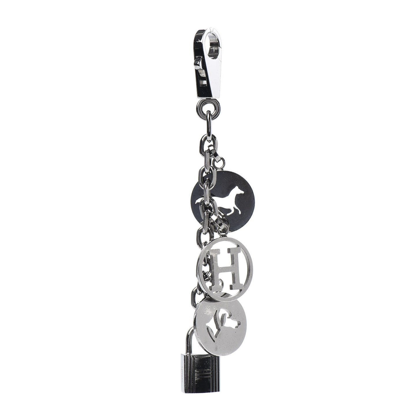Palladium Breloque Bag Charm Silver