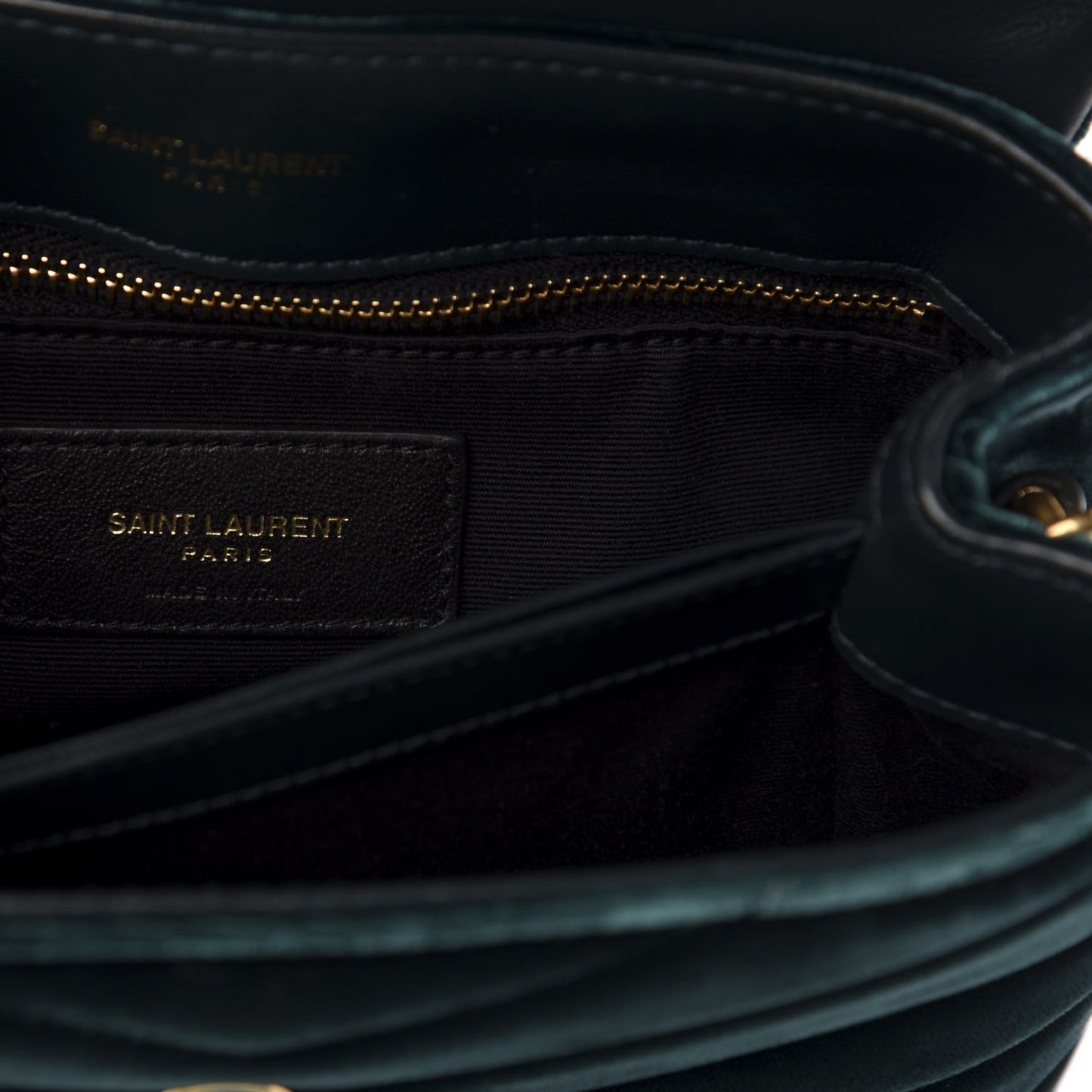Velvet Y Quilted Monogram Toy Loulou Chain Satchel Malachite
