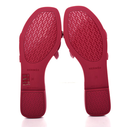 Hermes Rubber Aloha Sandals 36 Rose Baie 6 of 11