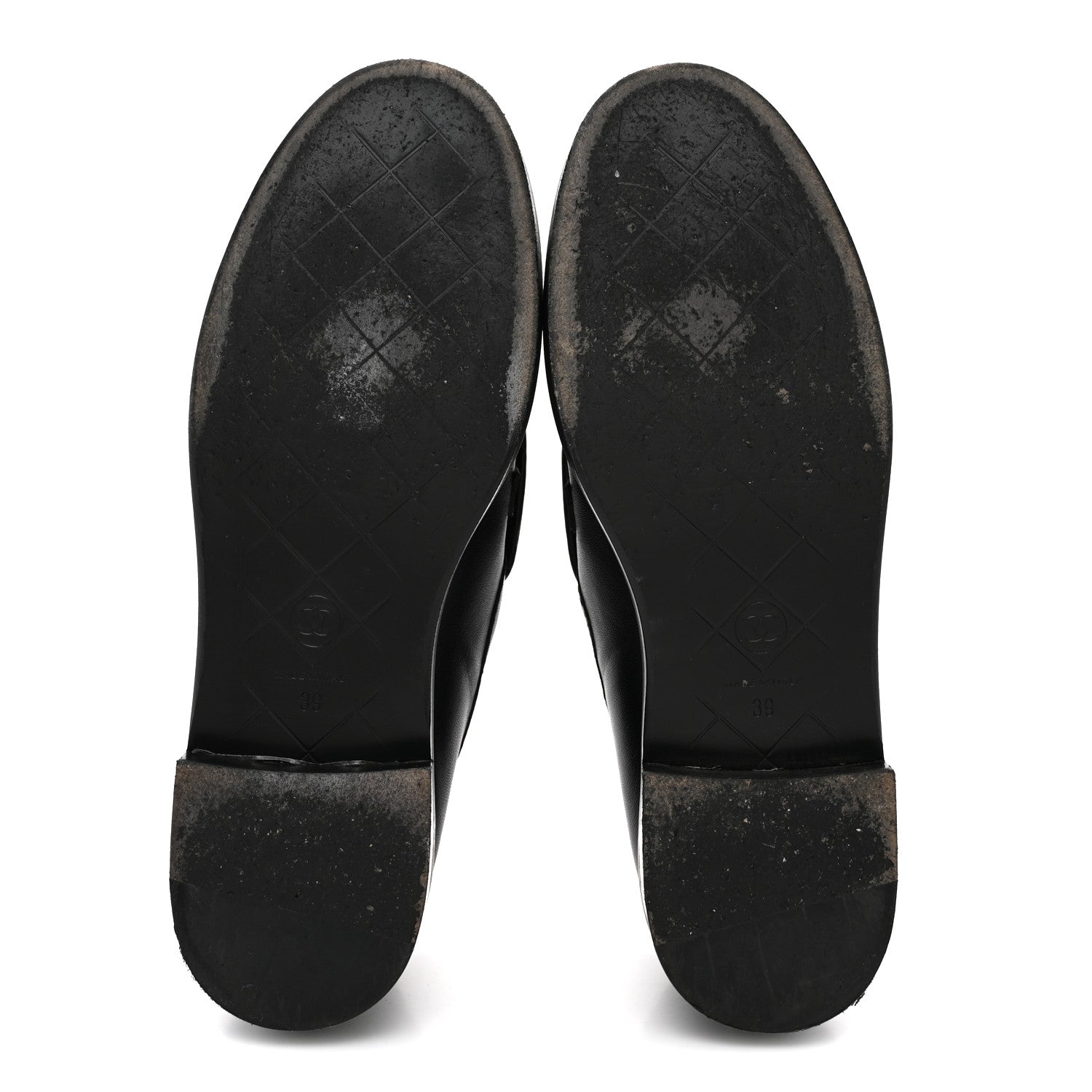 Chanel Lambskin Quilted CC Turnlock Loafers 39 Black 6 of 11