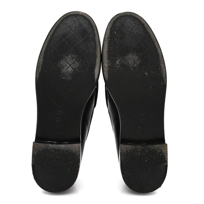 Chanel Lambskin Quilted CC Turnlock Loafers 39 Black 6 of 11