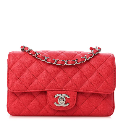 Chanel Caviar Quilted Mini Rectangular Flap Light Red 1 of 14