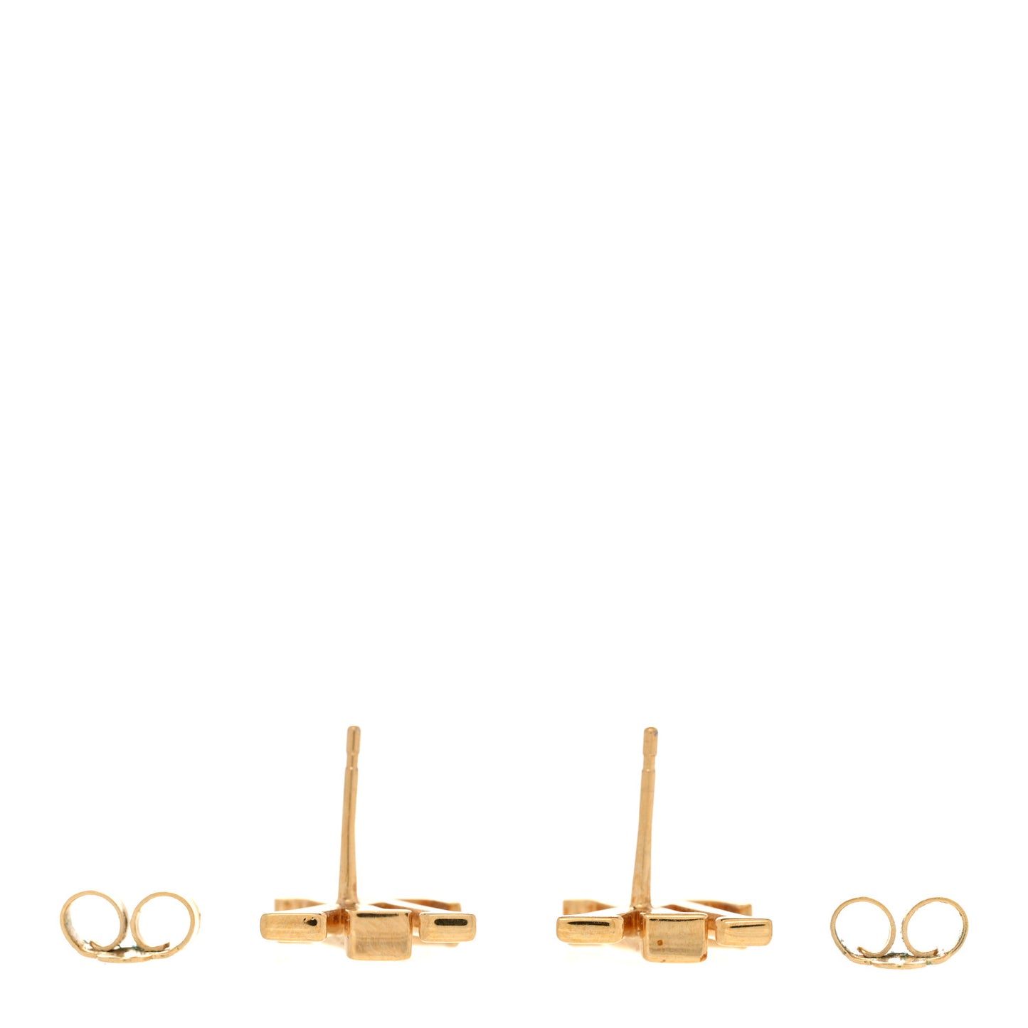 Metal LV Iconic Earrings Gold