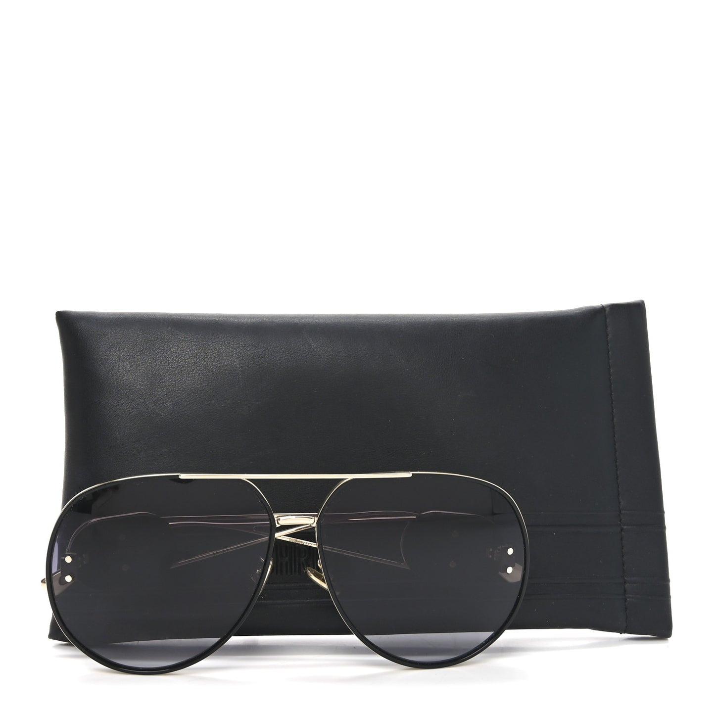 Metal DiorBobby A1U Aviator Sunglasses Black